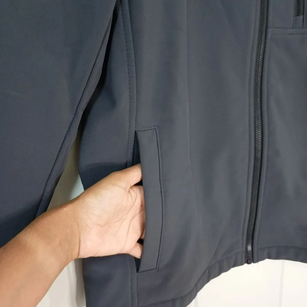 Calvin Klein Mens Gray Softshell Jacket S